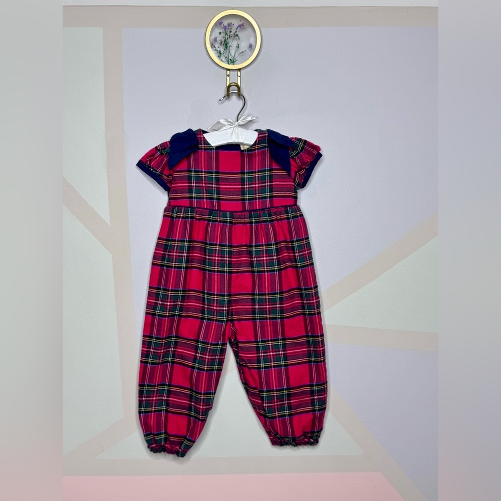Plaid TBBC jumper with Navy Lining
